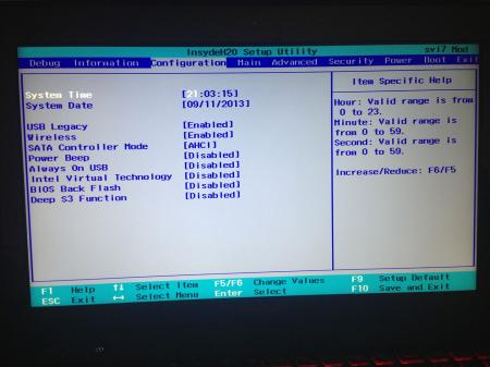 Write back the Original S/N and UUID Lenovo G580 - BIOS Modding