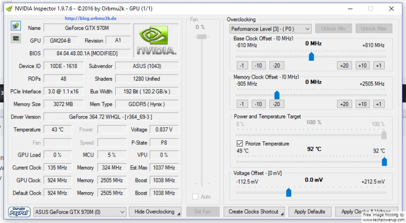 [vBIOS - MODS] Asus - Prema Mod™ - Asus - Tech|Inferno Forums
